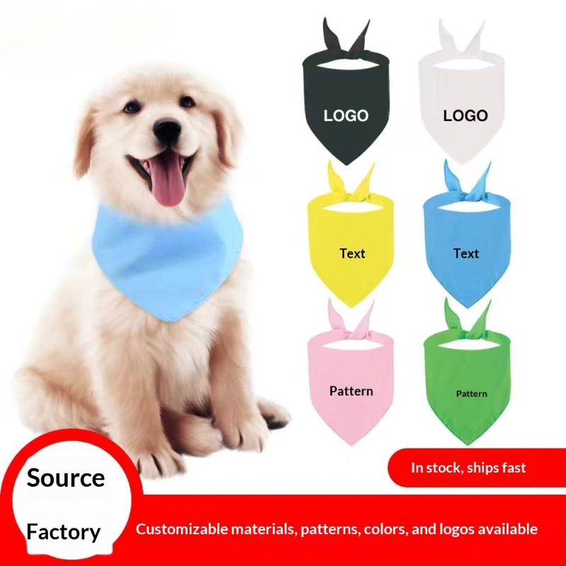 Pet Portrait Custom - Foulard triangulaire personnalisé pour hommes et