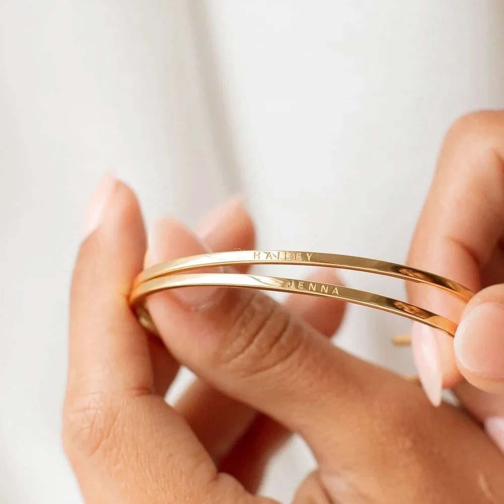 Couple graver nom texte Bracel - Coordinates Bracelet avis et prix