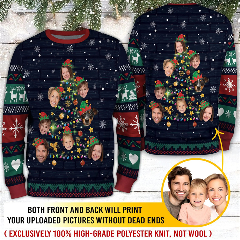Sweat-shirt de Noël personnali - Family Tree Print avis et prix
