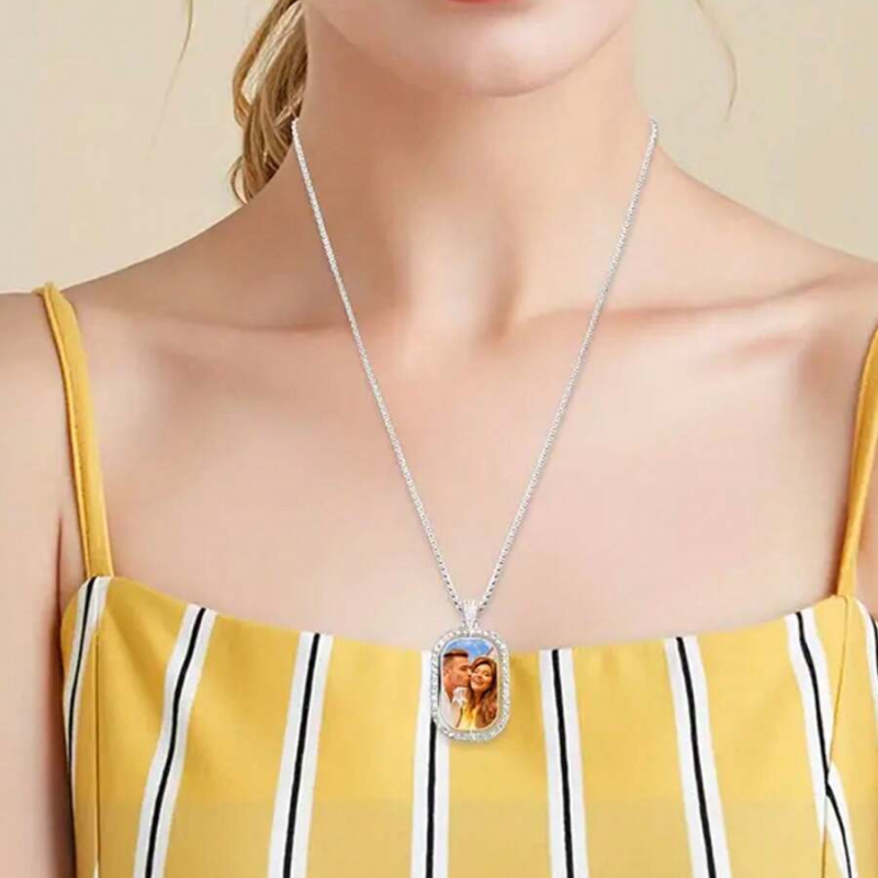 Collier avec pendentif photo p - Pet Portrait Custom avis et prix