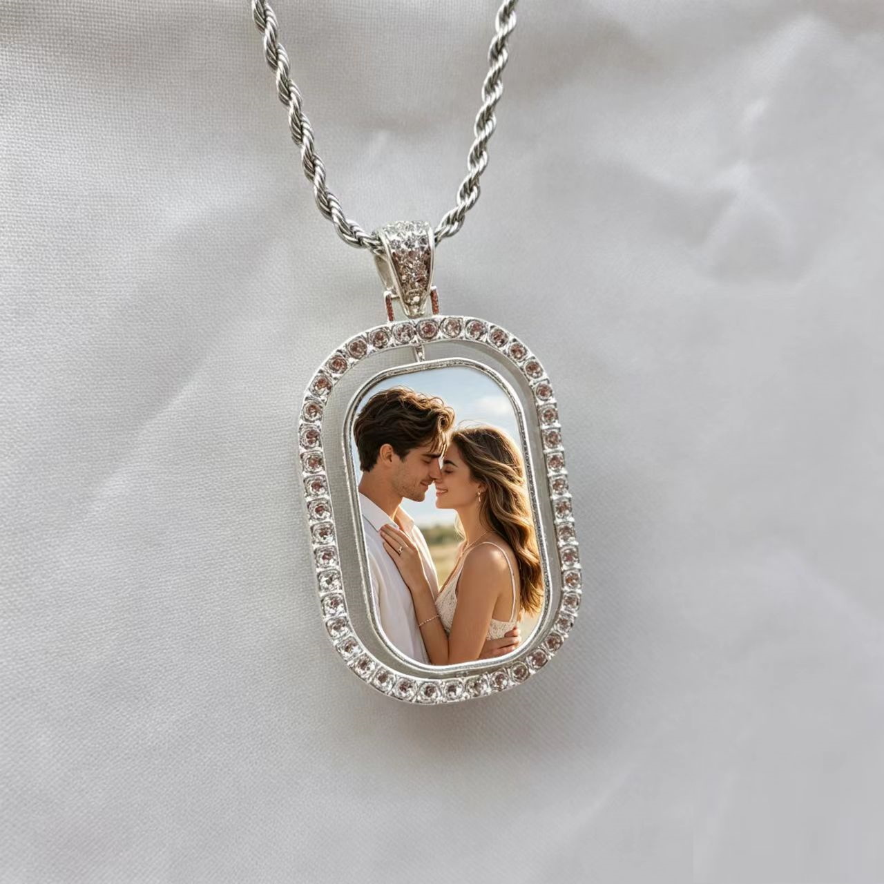 Collier avec pendentif photo p - Pet Portrait Custom avis et prix